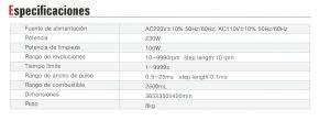 LIMPIADOR Y PROBADOR DE INYECTORES CNC-603A